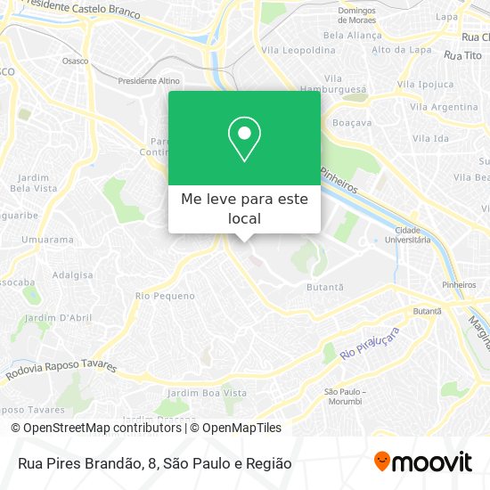 Rua Pires Brandão, 8 mapa