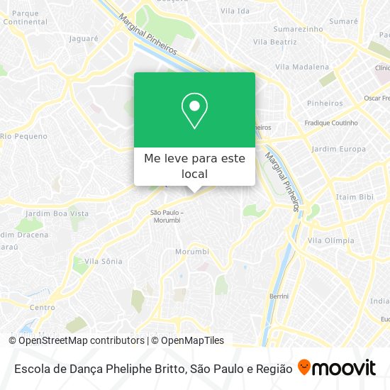 Escola de Dança Pheliphe Britto mapa