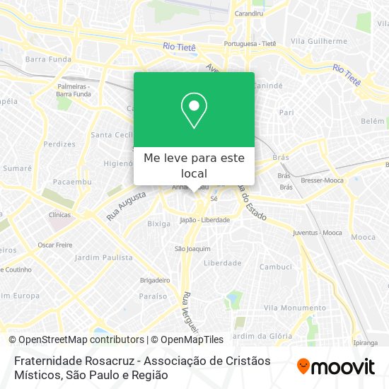 Fraternidade Rosacruz - Associação de Cristãos Místicos mapa