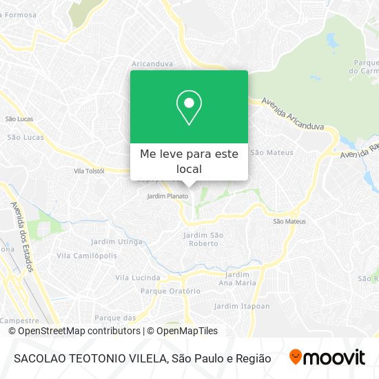 SACOLAO TEOTONIO VILELA mapa