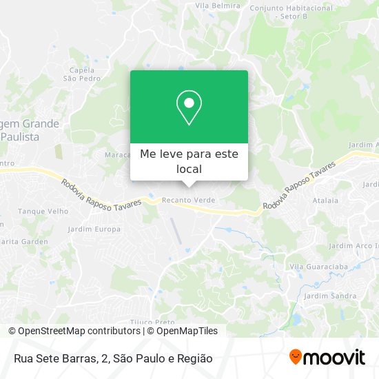 Rua Sete Barras, 2 mapa