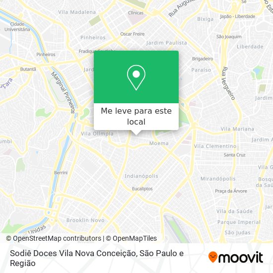 Sodiê Doces Vila Nova Conceição mapa