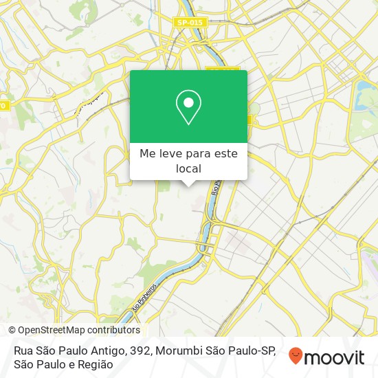 Rua São Paulo Antigo, 392, Morumbi São Paulo-SP mapa