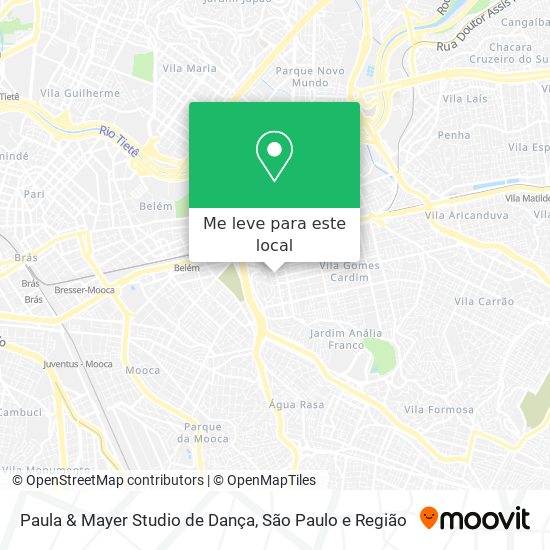 Paula & Mayer Studio de Dança mapa