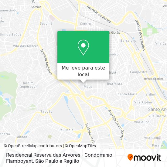 Residencial Reserva das Arvores - Condominio Flamboyant mapa