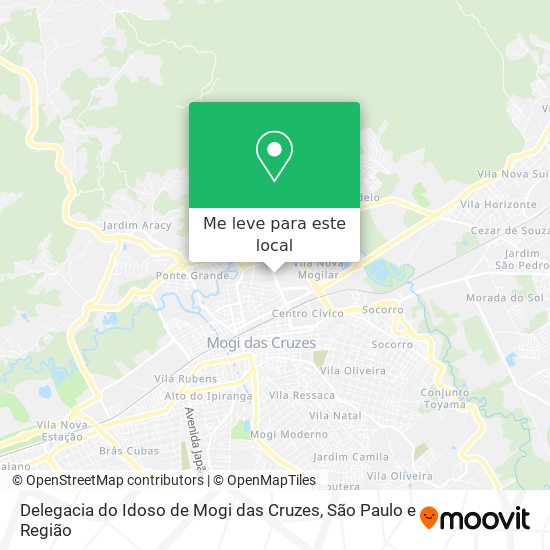 Delegacia do Idoso de Mogi das Cruzes mapa