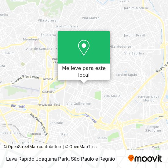 Lava-Rápido Joaquina Park mapa