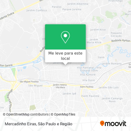 Mercadinho Eiras mapa
