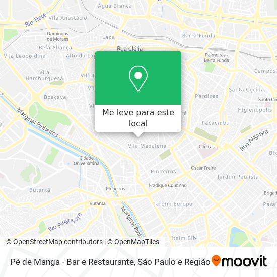 Pé de Manga - Bar e Restaurante mapa