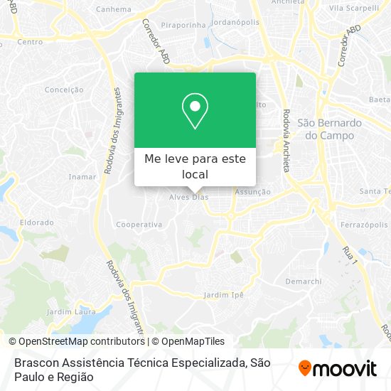 Brascon Assistência Técnica Especializada mapa