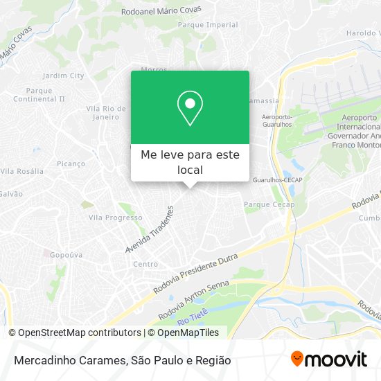 Mercadinho Carames mapa