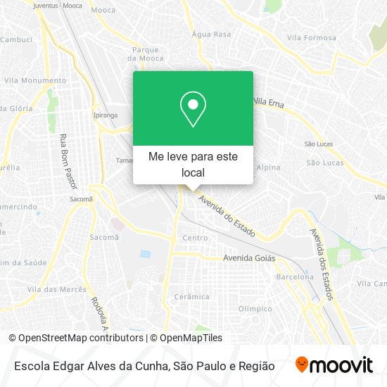 Escola Edgar Alves da Cunha mapa