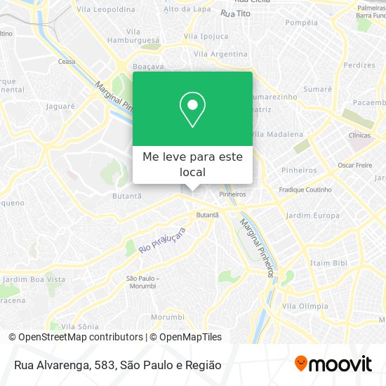 Rua Alvarenga, 583 mapa