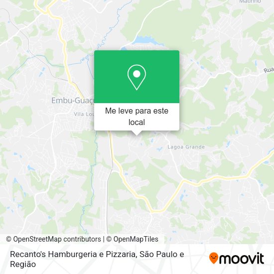 Recanto's Hamburgeria e Pizzaria mapa