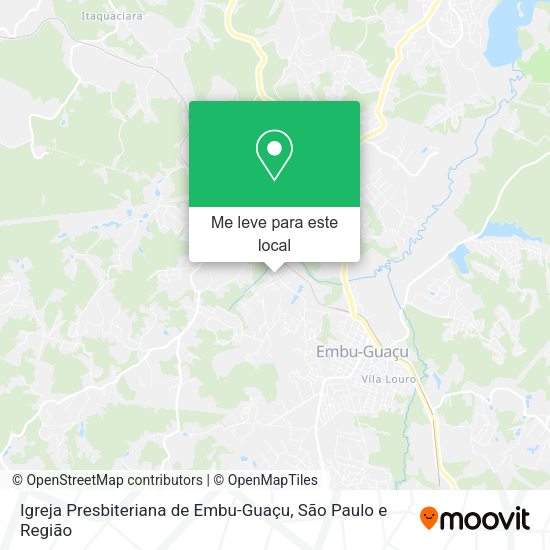 Igreja Presbiteriana de Embu-Guaçu mapa