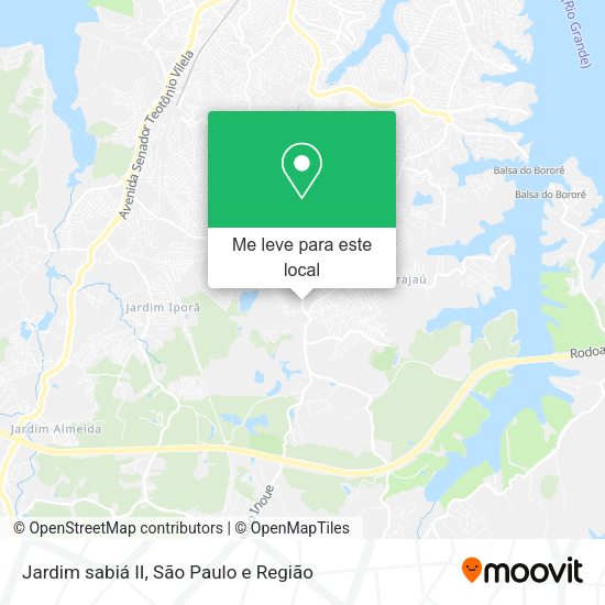 Jardim sabiá II mapa