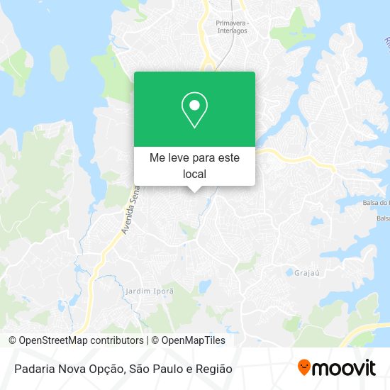Padaria Nova Opção mapa