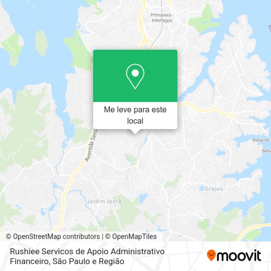 Rushiee Servicos de Apoio Administrativo Financeiro mapa