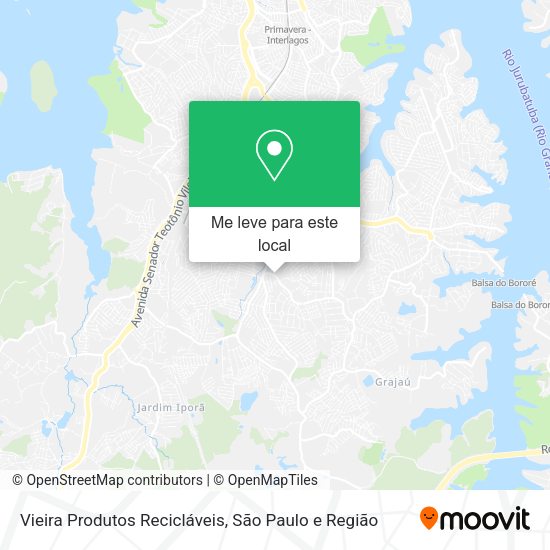 Vieira Produtos Recicláveis mapa