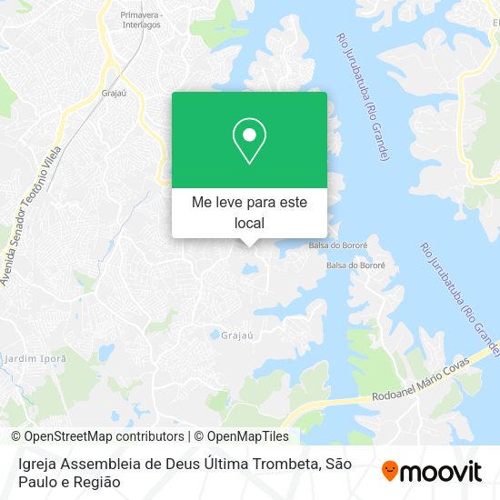Igreja Assembleia de Deus Última Trombeta mapa