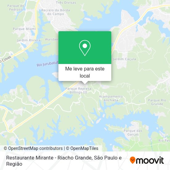 Restaurante Mirante - Riacho Grande mapa