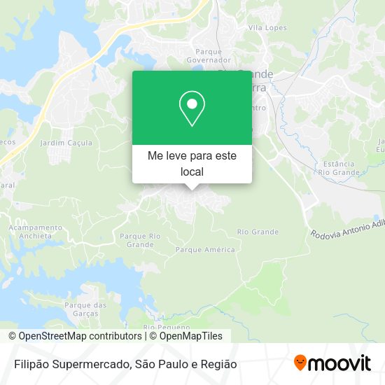 Filipão Supermercado mapa
