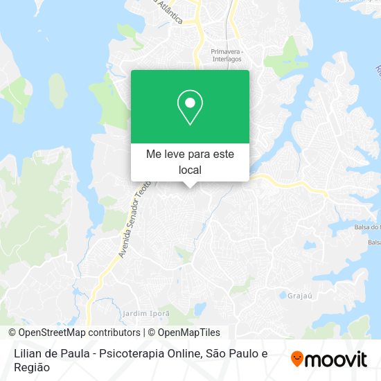 Lilian de Paula - Psicoterapia Online mapa