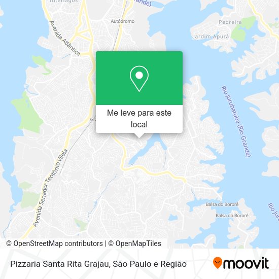 Pizzaria Santa Rita Grajau mapa