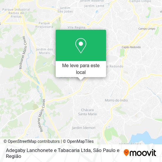 Adegaby Lanchonete e Tabacaria Ltda mapa