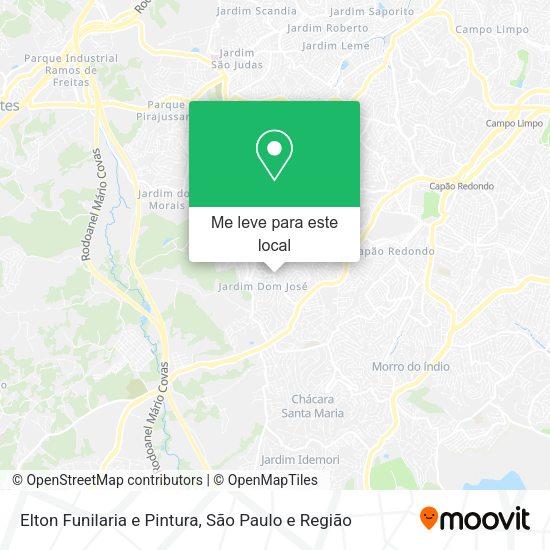 Elton Funilaria e Pintura mapa
