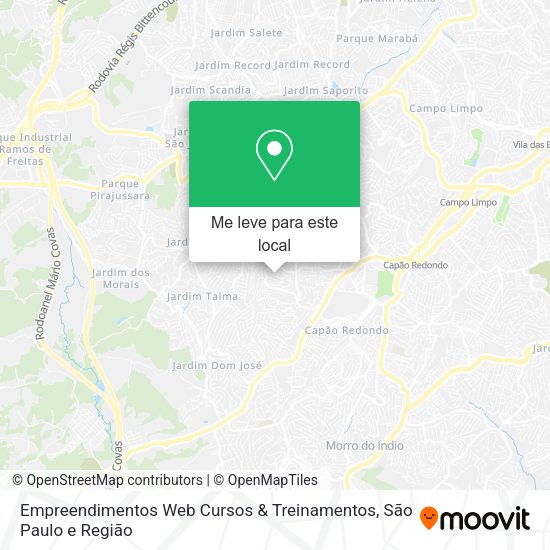 Empreendimentos Web Cursos & Treinamentos mapa