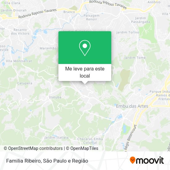 Familia Ribeiro mapa