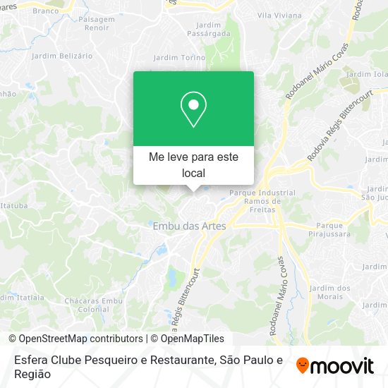 Esfera Clube Pesqueiro e Restaurante mapa