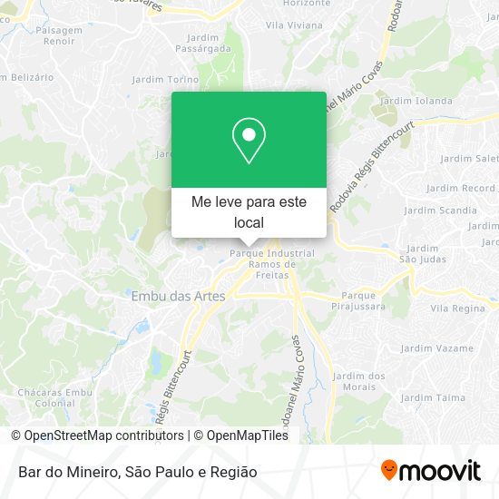 Bar do Mineiro mapa