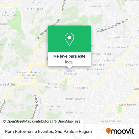 Rpm Reformas e Eventos mapa