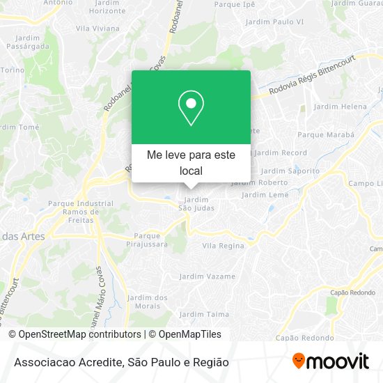 Associacao Acredite mapa