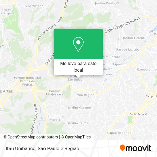 Itaú Unibanco mapa