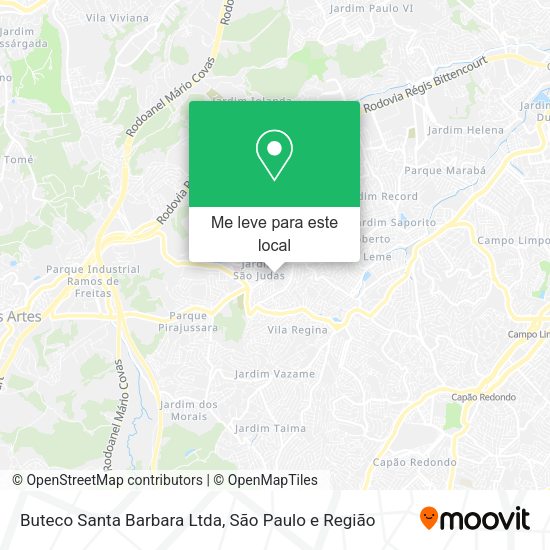 Buteco Santa Barbara Ltda mapa