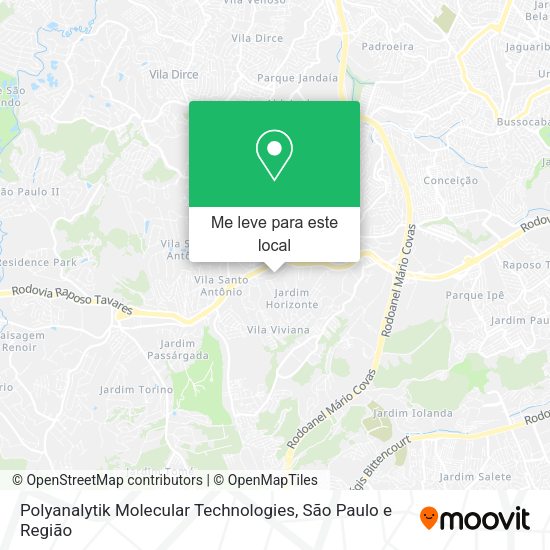 Polyanalytik Molecular Technologies mapa