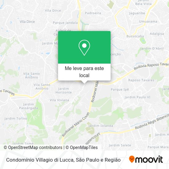 Condomínio Villagio di Lucca mapa