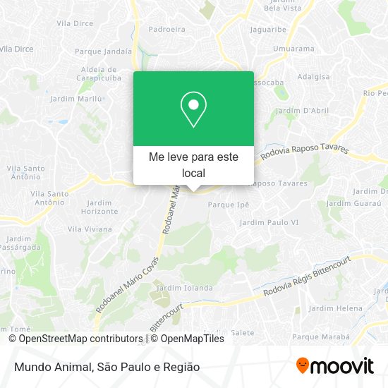 Mundo Animal mapa