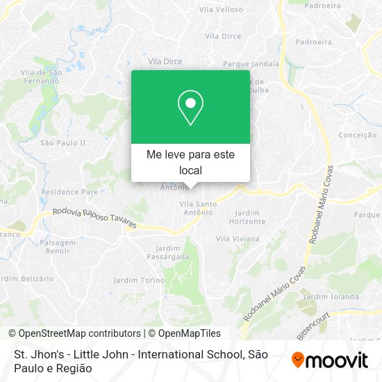 St. Jhon's - Little John - International School mapa