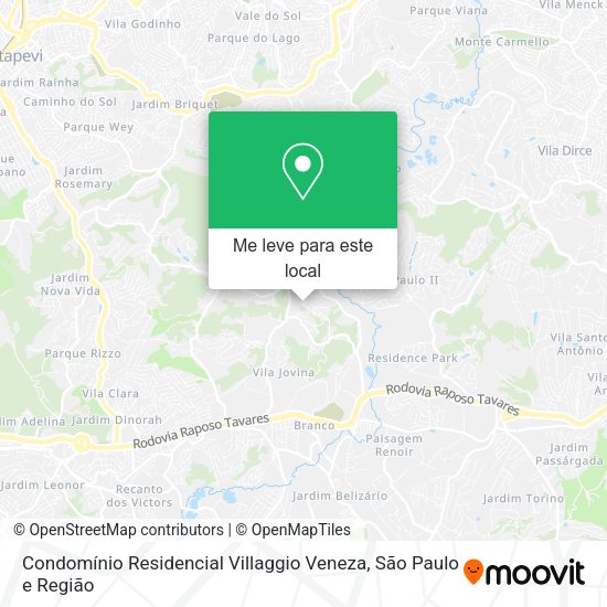 Condomínio Residencial Villaggio Veneza mapa