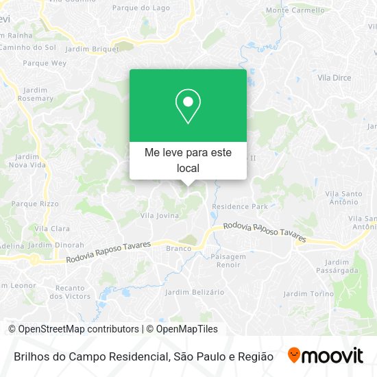 Brilhos do Campo Residencial mapa