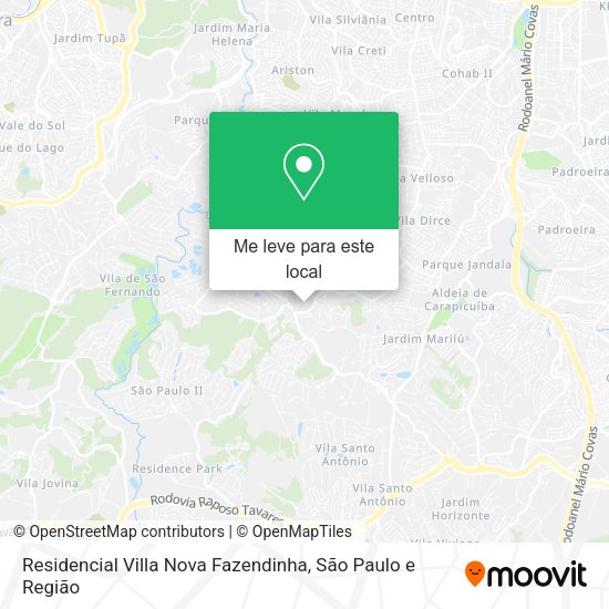 Residencial Villa Nova Fazendinha mapa
