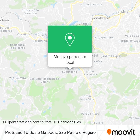 Protecao Toldos e Galpões mapa
