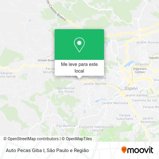 Auto Pecas Giba I mapa