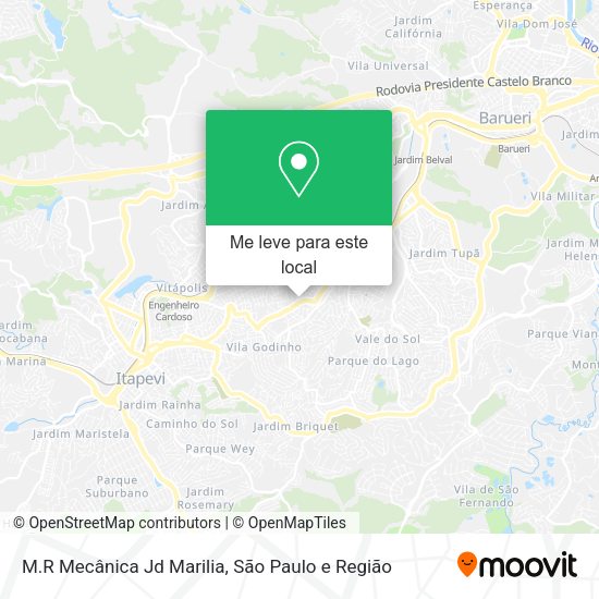 M.R Mecânica Jd Marilia mapa