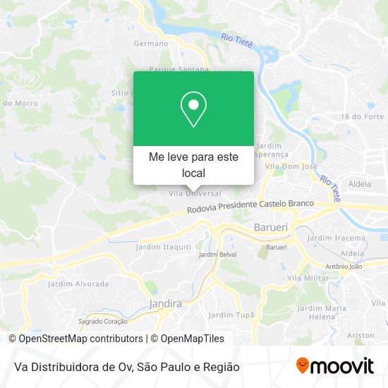 Va Distribuidora de Ov mapa