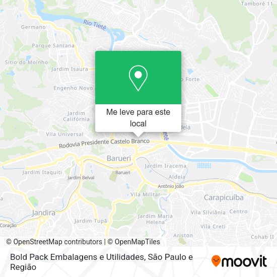 Bold Pack Embalagens e Utilidades mapa